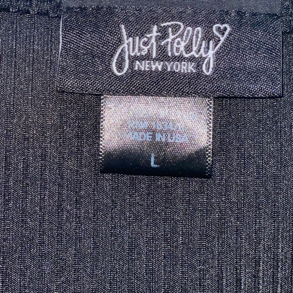 JUST POLLY Open Front Top Sz Large - Picture 4 of 4